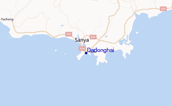 Dadonghai Location Map