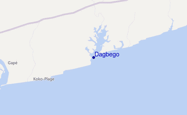 mapa de localização de Dagbego