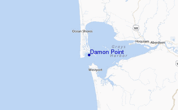 Damon Point Location Map