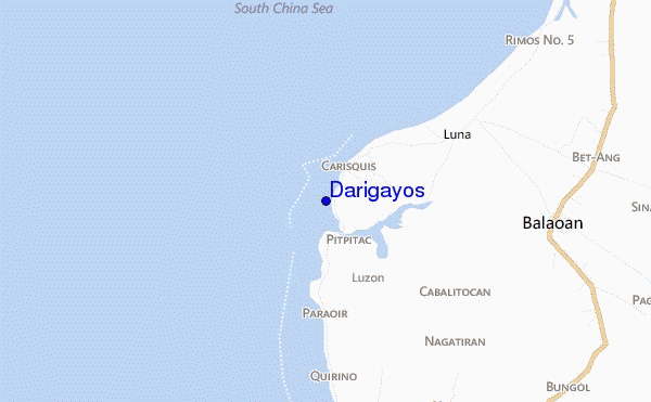 mapa de localização de Darigayos
