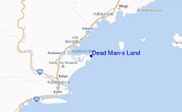 mapa de localização de Dead Man's Land