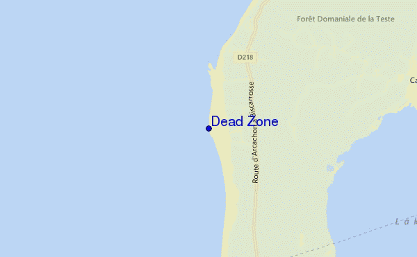 mapa de localização de Dead Zone
