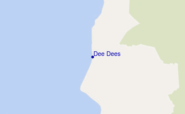 mapa de localização de Dee Dees