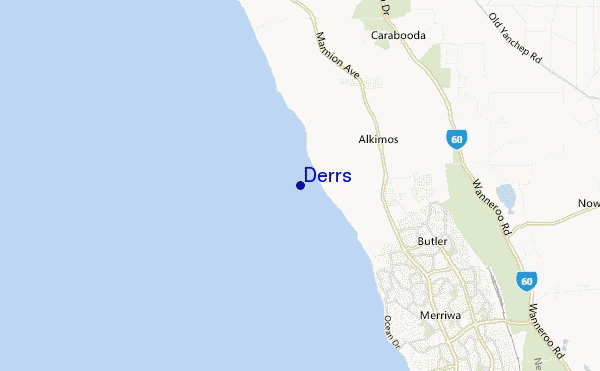 mapa de localização de Derrs