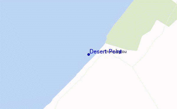 mapa de localização de Desert Point