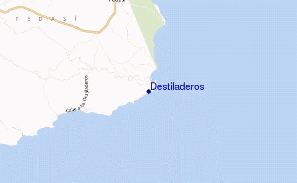 mapa de localização de Destiladeros