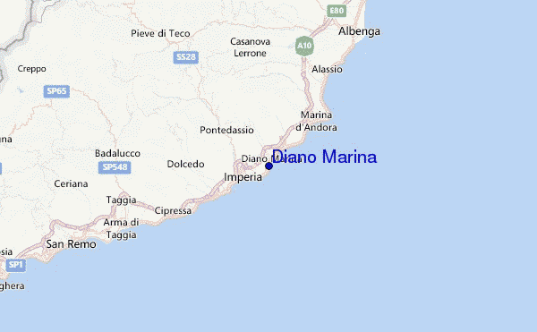 Diano Marina Location Map