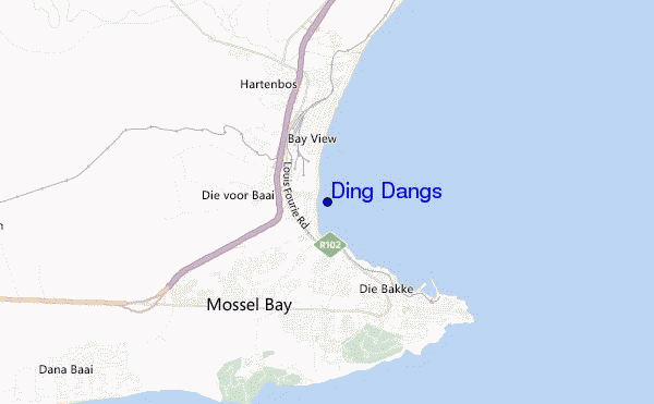 mapa de localização de Ding Dangs