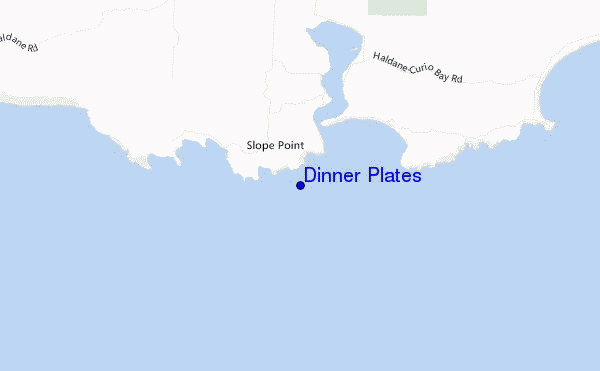 mapa de localização de Dinner Plates