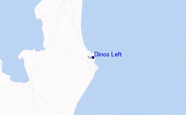 mapa de localização de Dinos Left
