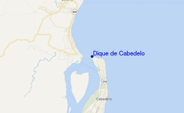 mapa de localização de Dique de Cabedelo