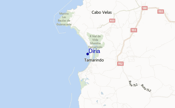 mapa de localização de Diria