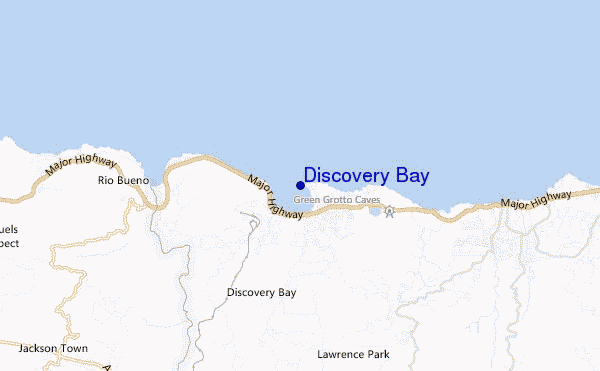 mapa de localização de Discovery Bay