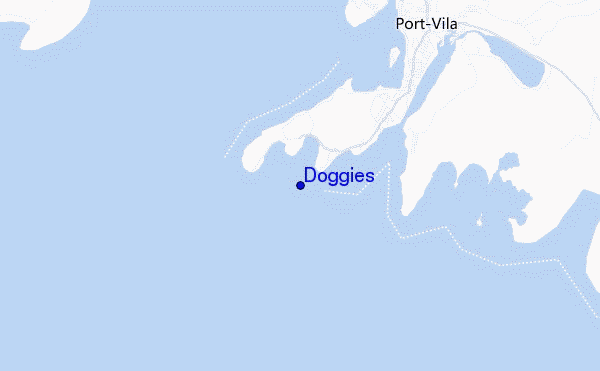 mapa de localização de Doggies