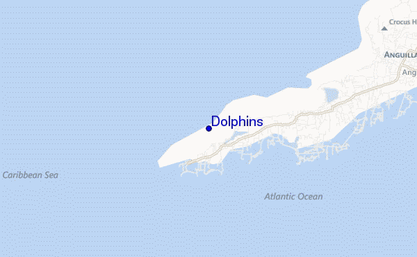 mapa de localização de Dolphins