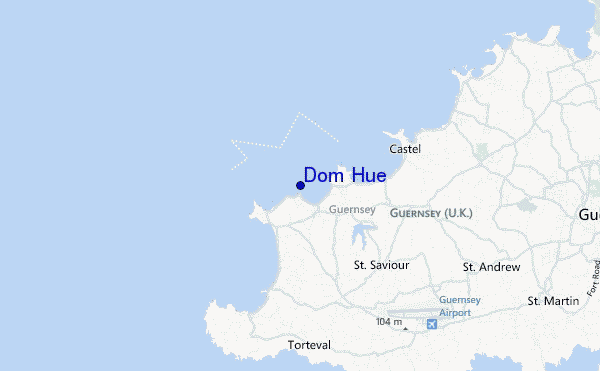 mapa de localização de Dom Hue