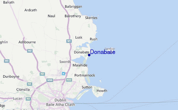 Donabate Location Map