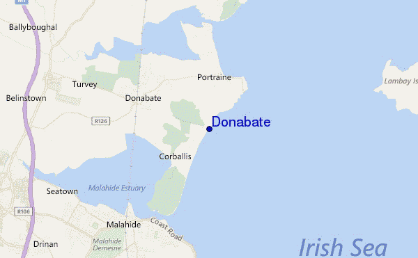 mapa de localização de Donabate