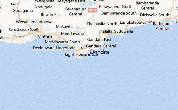 mapa de localização de Dondra