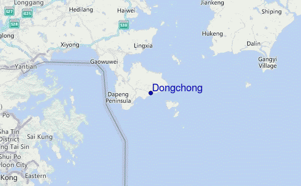 Dongchong Location Map