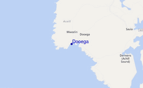 mapa de localização de Dooega
