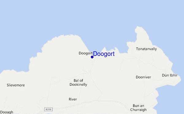mapa de localização de Doogort