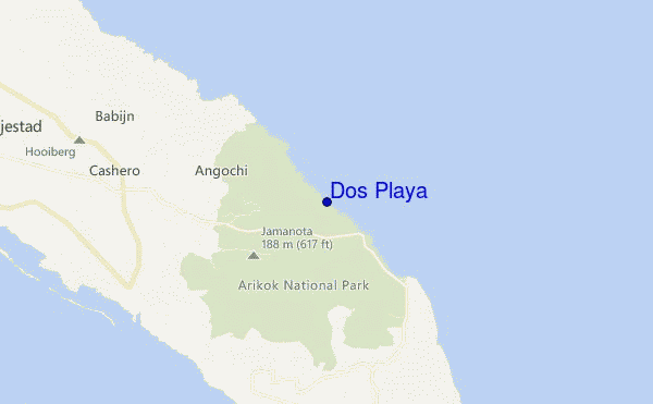 mapa de localização de Dos Playa