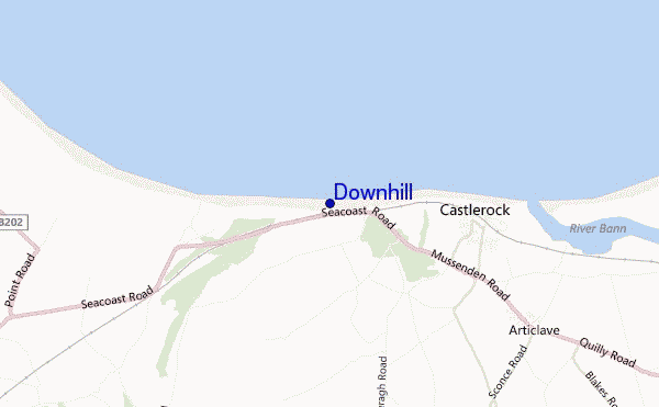 mapa de localização de Downhill