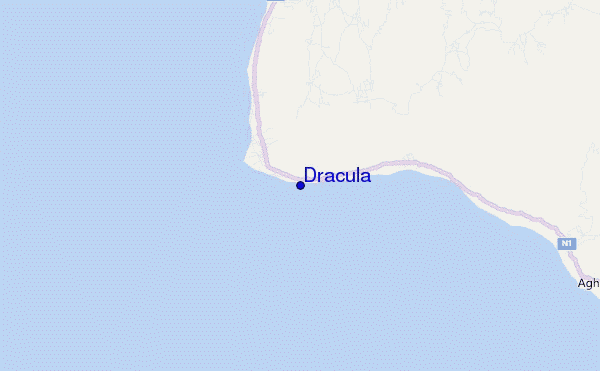mapa de localização de Dracula