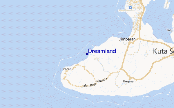 mapa de localização de Dreamland