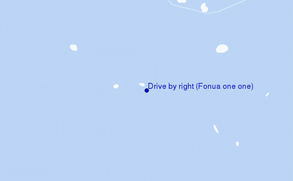 mapa de localização de Drive by right (Fonua one one)