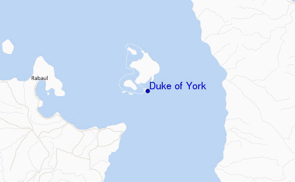 Duke of York Location Map