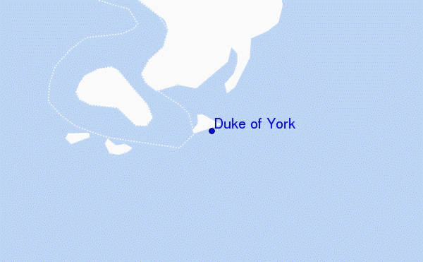mapa de localização de Duke of York