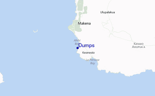 mapa de localização de Dumps