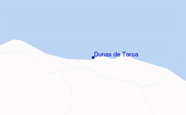 mapa de localização de Dunas de Taroa
