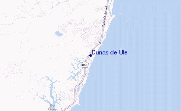 mapa de localização de Dunas de Ule