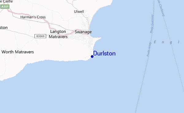 mapa de localização de Durlston