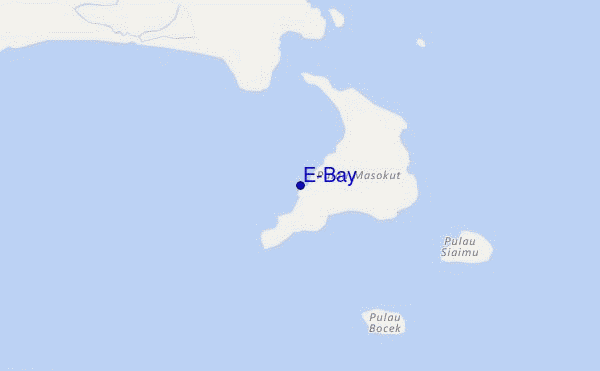 mapa de localização de E-Bay