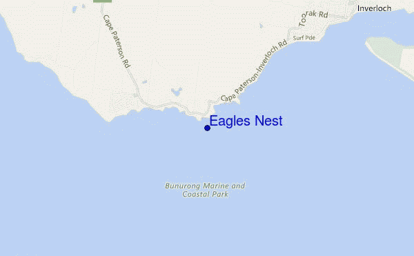 mapa de localização de Eagles Nest