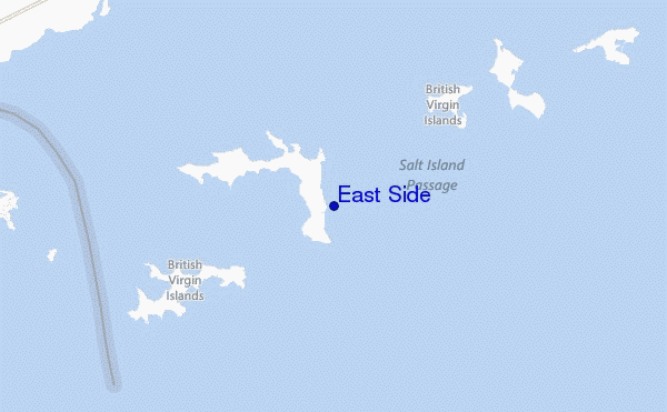 mapa de localização de East Side