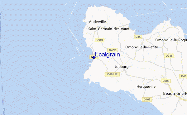 mapa de localização de Ecalgrain