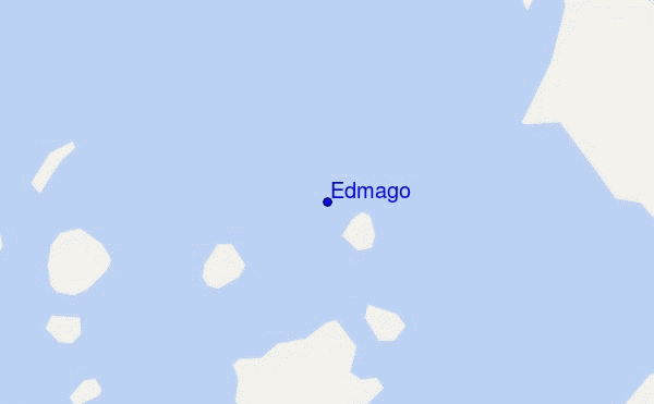 mapa de localização de Edmago