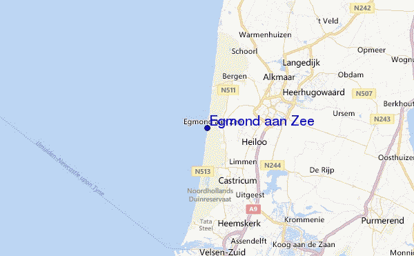 Egmond aan Zee Location Map