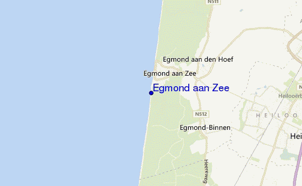 mapa de localização de Egmond aan Zee