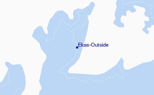 mapa de localização de Ekas-Outside