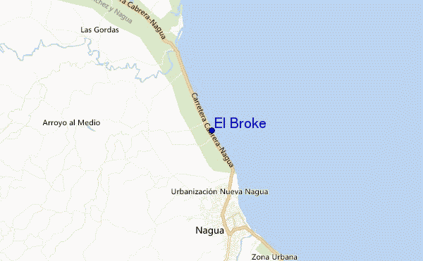 mapa de localização de El Broke