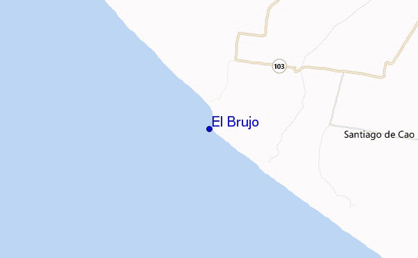 mapa de localização de El Brujo