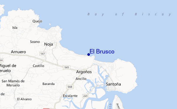 mapa de localização de El Brusco