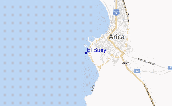 mapa de localização de El Buey