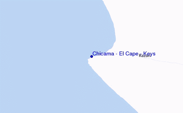mapa de localização de Chicama - El Cape / Keys